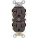 thumbnail image 1 of Toma eléctrica Leviton DUP Brown 20A 125V Policarbonato, 1 of 1