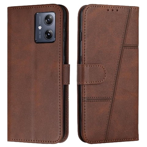 Foxdock - Funda Flip Para Moto G54 – Carcasa Delgada Y Resistente A Impactos Con Soporte Para Uso Diario Y Profesional