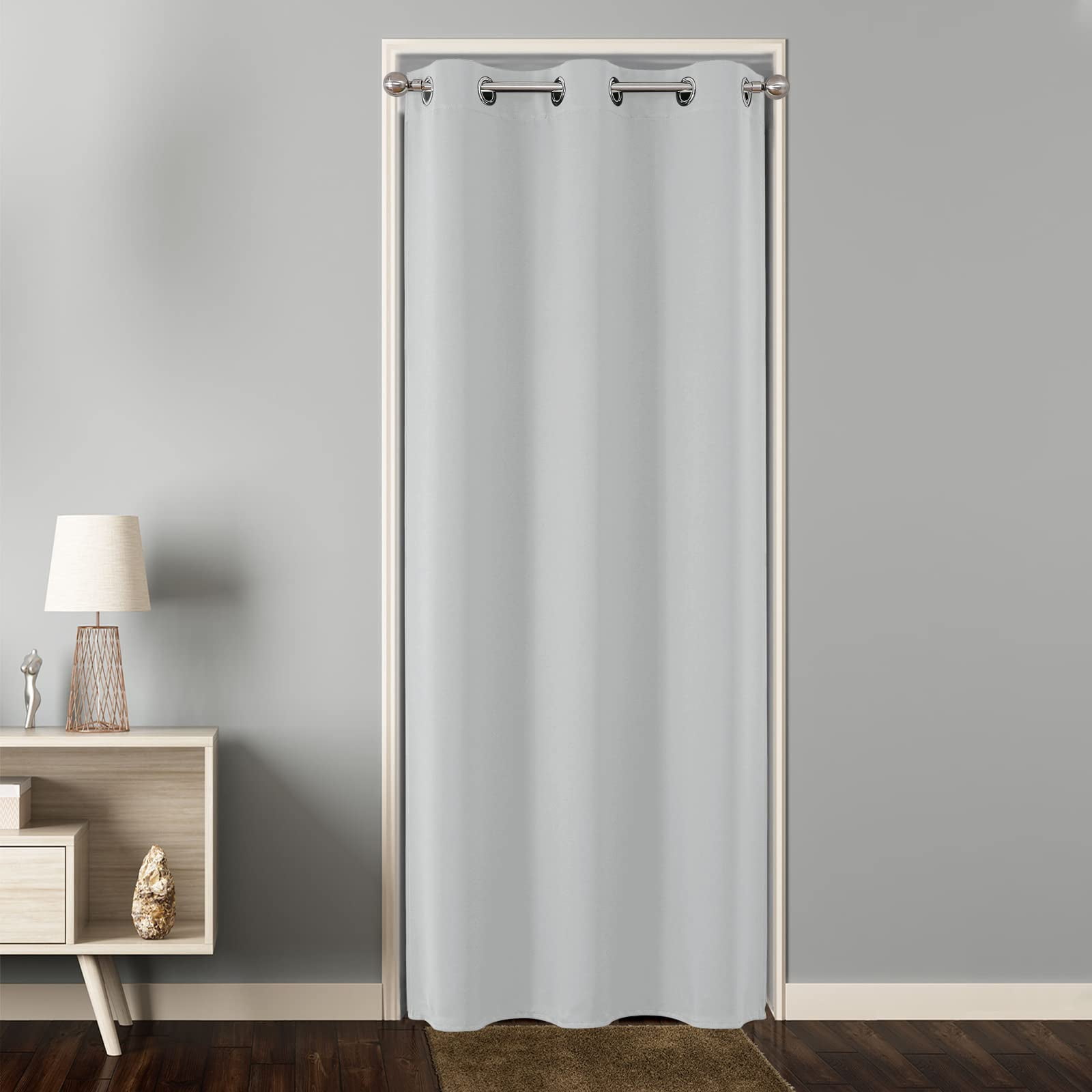 Cortina Opaca Joydeco Para Privacidad En La Puerta, 198 Cm