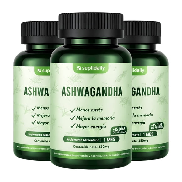 Ashwagandha Premium 450 Mg 270 Cápsulas  PACK X3