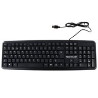 Tecnolab - Teclado Alambrico Usb Full Size 104 Teclas Estandar - Ps