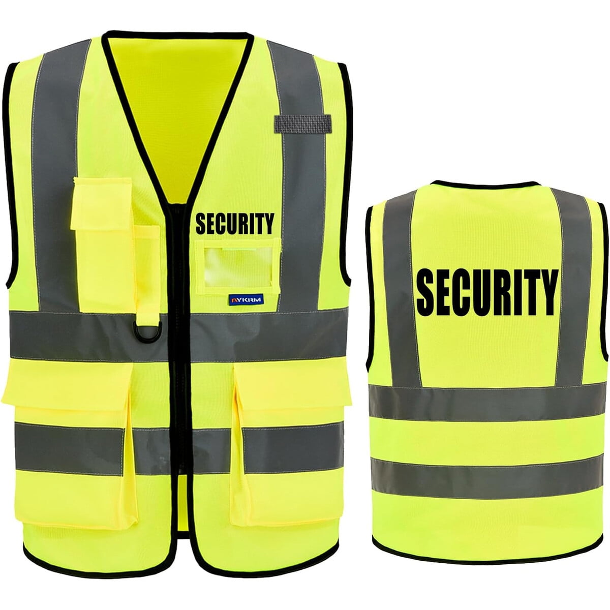 Genérico - Chaleco Reflectante Seguridad 7 Bolsillos Alta Visibilidad Unisex