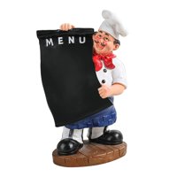 Magideal - Escultura De Estatua, Estatuilla De Resina, Modelo Decorativo Coleccionable, Decoración De Cocina Artesanal, Para Cafetería, Restaurante, , Derecha 18X13X29.5Cm