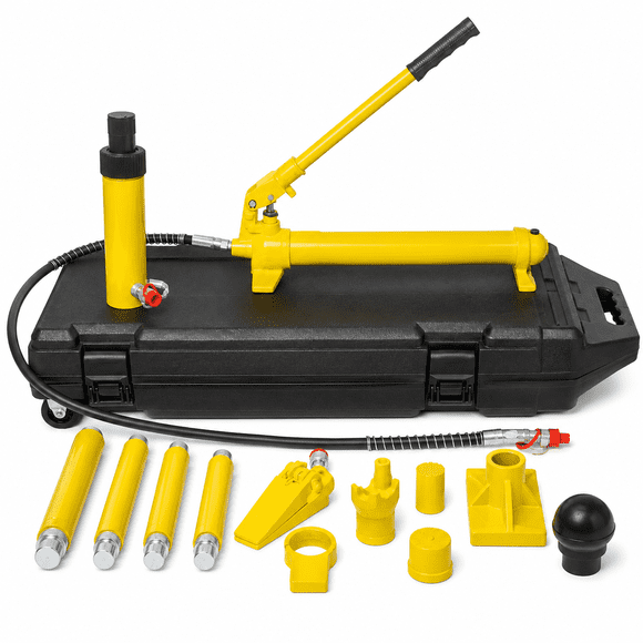 Kit Porto Power 17 Piezas 10 Toneladas Hidráulico Gutstark Manguera Extensión 142 cm Taller Mecánico