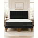 thumbnail image 2 of Cama 2 Plazas Completa Negro Turin | Base Europea + Colchón Mery Desing 22CM + Respaldo Tapizado, 2 of 9