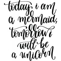 Rienda Libre Graphics - Decomural Today I Am A Mermaid Unicorn Ws-47092