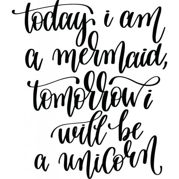 Decomural Today I Am A Mermaid Unicorn WS-47092