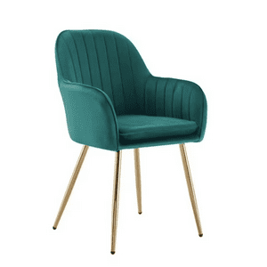 Habita2 Chile - Poltrona Sitial Murano Con Patas Doradas - Verde