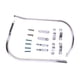 thumbnail image 1 of 2pcs Brush Bar Aluminium Hand Guards Shield para manillar de la motocicleta de plata, 1 of 5