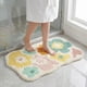 thumbnail image 1 of Alfombra de baño REGALWOVEN antideslizante, felpudo peludo para el suelo del baño, bañera y ducha Flor-1 16" x 24", 1 of 6