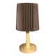 thumbnail image 1 of Lampara De Velador Lampara De Mesa Abanico Madera marron, 1 of 2