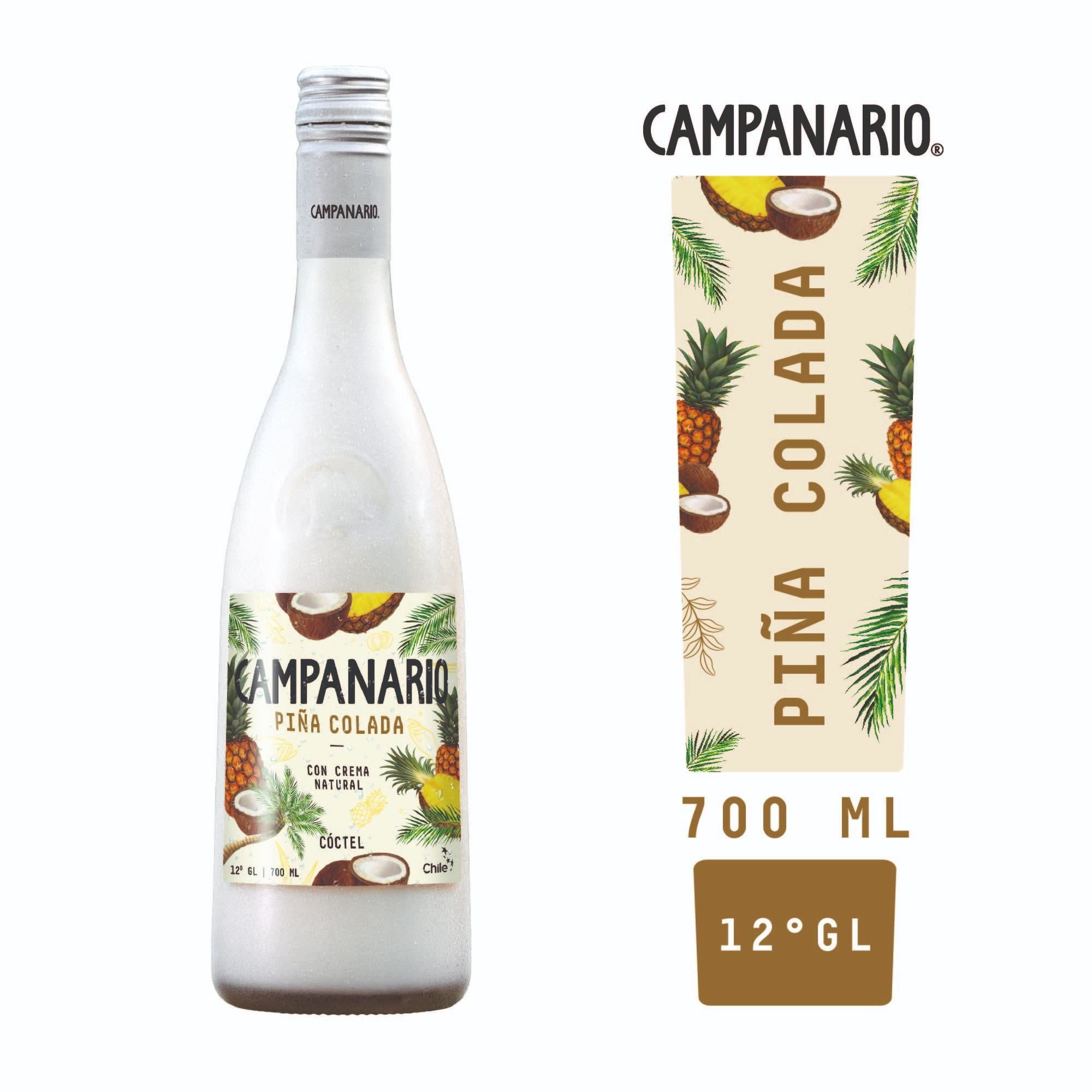 Cóctel Piña Colada 12° Botella 700 cc Campanario