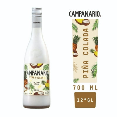 Cóctel Piña Colada 12° Botella 700 Cc Campanario