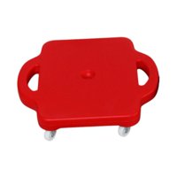 Magideal - Tabla De Patinete Para Niños Con Asas, Tabla Deportiva Para Sentarse, Para Educación Física, Desarrollo Preescolar, Actividades Deportivas En El Suelo Rojo