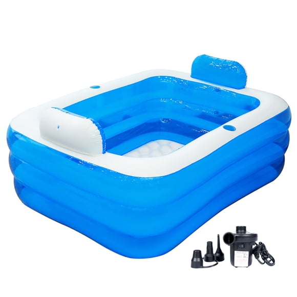 Bañera inflable para adultos Meimond para 2 personas con bomba eléctrica