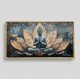 thumbnail image 2 of Cuadro Buda Flor De Loto Pintura Diamond, Marco Dorado 110x60x3cm, 2 of 7