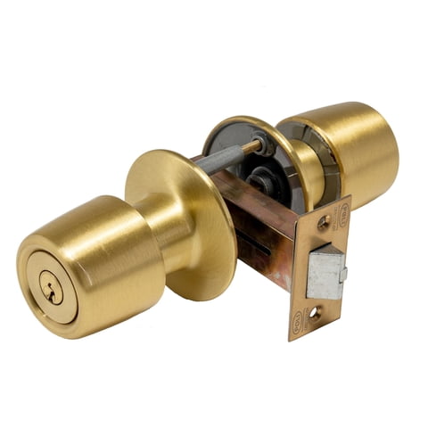 Poli - Cerradura Tubular Pomo Urbano Loggia Bronce Satín