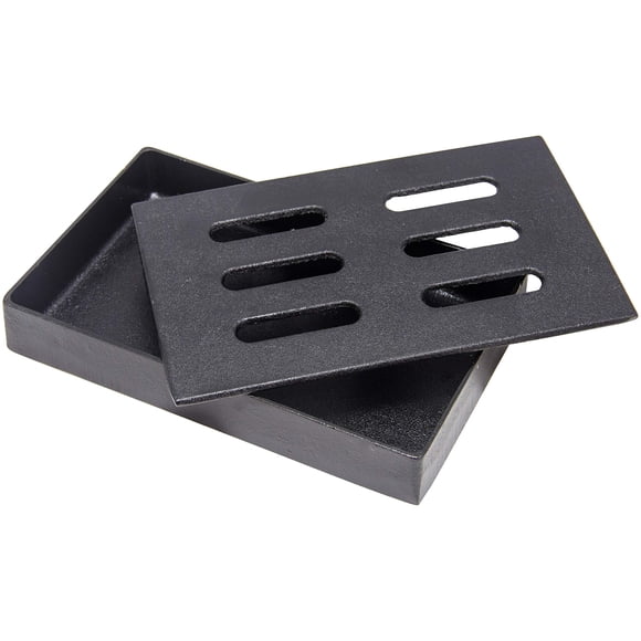 Smoker Box De Hierro Fundido De 20 Cm Para Parrilla Eléctrica O De Gas