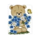 thumbnail image 2 of Preimpreso Flores De Oso Kit De Punto De Cruz Mano Aguja Artesanías 22 X 26 Cm 11ct, 2 of 5