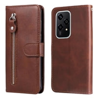 Gangxun - Funda Con Cremallera Para Honor 200 Lite 5G, Carcasa Cartera De Cuero Pu Con Soporte Y Tarjetero