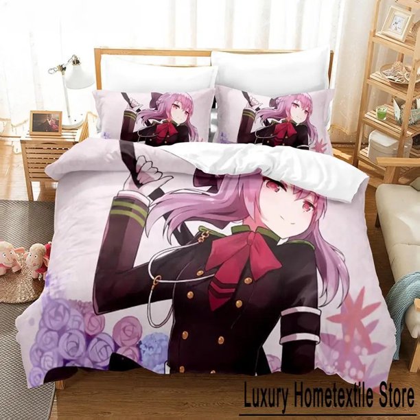 Seraph of the end Bedding SetDuvet Covers Pillowcases Size Bedclothes Decoration Home Textiles Bed Sheets