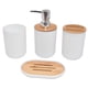thumbnail image 1 of Juego De Accesorios De Ba?o Taza De Plástico Y Boca De Madera Para Cepillo De Dientes Para Tidy White, 1 of 3