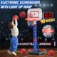 thumbnail image 5 of Aro de Baloncesto HYES para Niños con Marcador LED y Aro de 55 cm, 5 of 9