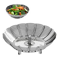Genérico - Vaporera Plegable Acero Inoxidable 21Cm Cocina Saludable