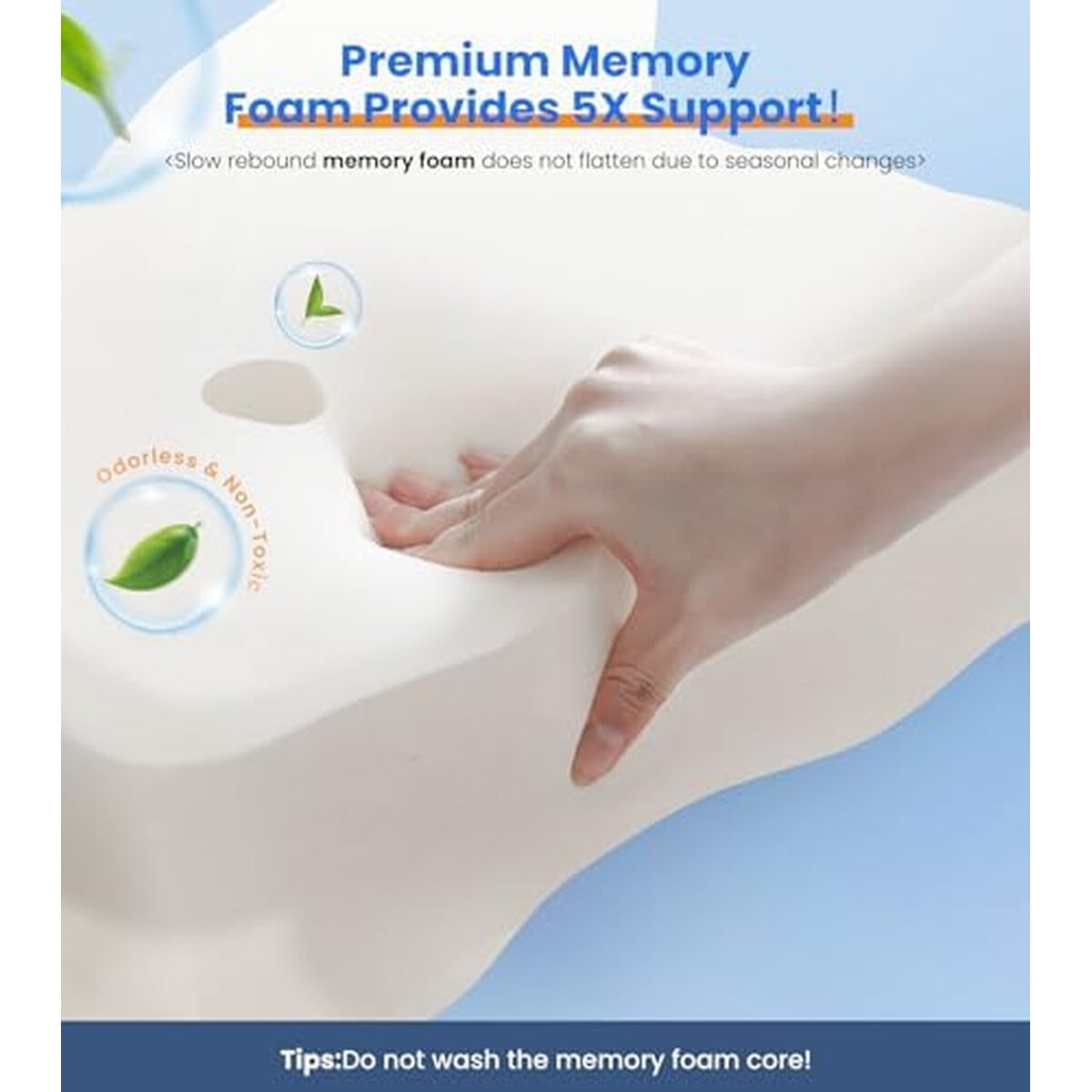 Almohada Cozyplayer Memory Foam Enfriable Soporte Cervical