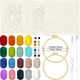 thumbnail image 2 of Kit de punch needle HAND U JOURNEY de 18 colores con aros de 21 cm, 2 of 7