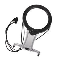 Magideal - Lupa De Escritorio Portátil Para Reparación De Lectura, Lupa Para Tejer, 2X 6X, Ropa Para El Cuello, Para Leer, Pasatiempos, Libros De Biblioteca