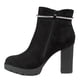 thumbnail image 4 of Botin Mujer Taco Alto Gamuza 08 Yassne Negro, 4 of 5