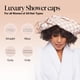 thumbnail image 3 of Gorro de ducha Kitsch Luxury Terracotta Checker impermeable, 3 of 9