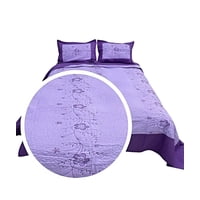 Fei Ya - Cubrecama Quilt De Verano Plaza Y Media Bordado A6