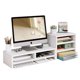 thumbnail image 1 of Base Monitor Soporte Organizador Escritorio 65x23x18 cm Color Blanco, 1 of 2
