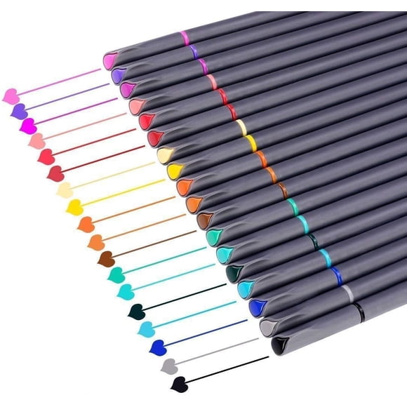 Bolígrafos De Colores Journal Planner 18 Colores Punta Fina
