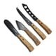 thumbnail image 3 of Tabla + 4 Cuchillos De Queso 5 Piezas Acero Inoxidable - Madera Café, 3 of 3