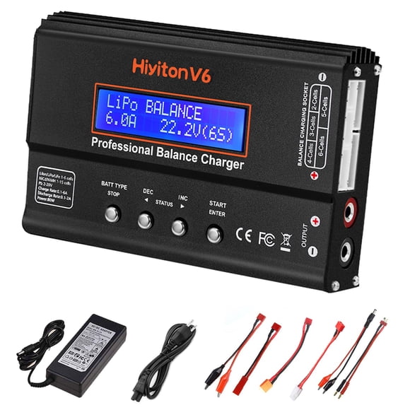 Cargador de batería Lipo Cargador balanceado Hiyiton V6 1S-6S