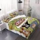 thumbnail image 1 of Three-Piece Set of Rabbit Hedgehog Birthday Art Printed Duvet Cover Set Suitable for Bedrooms And Guest Rooms. Soft And Comfortable Duvet Cover, 1 of 1