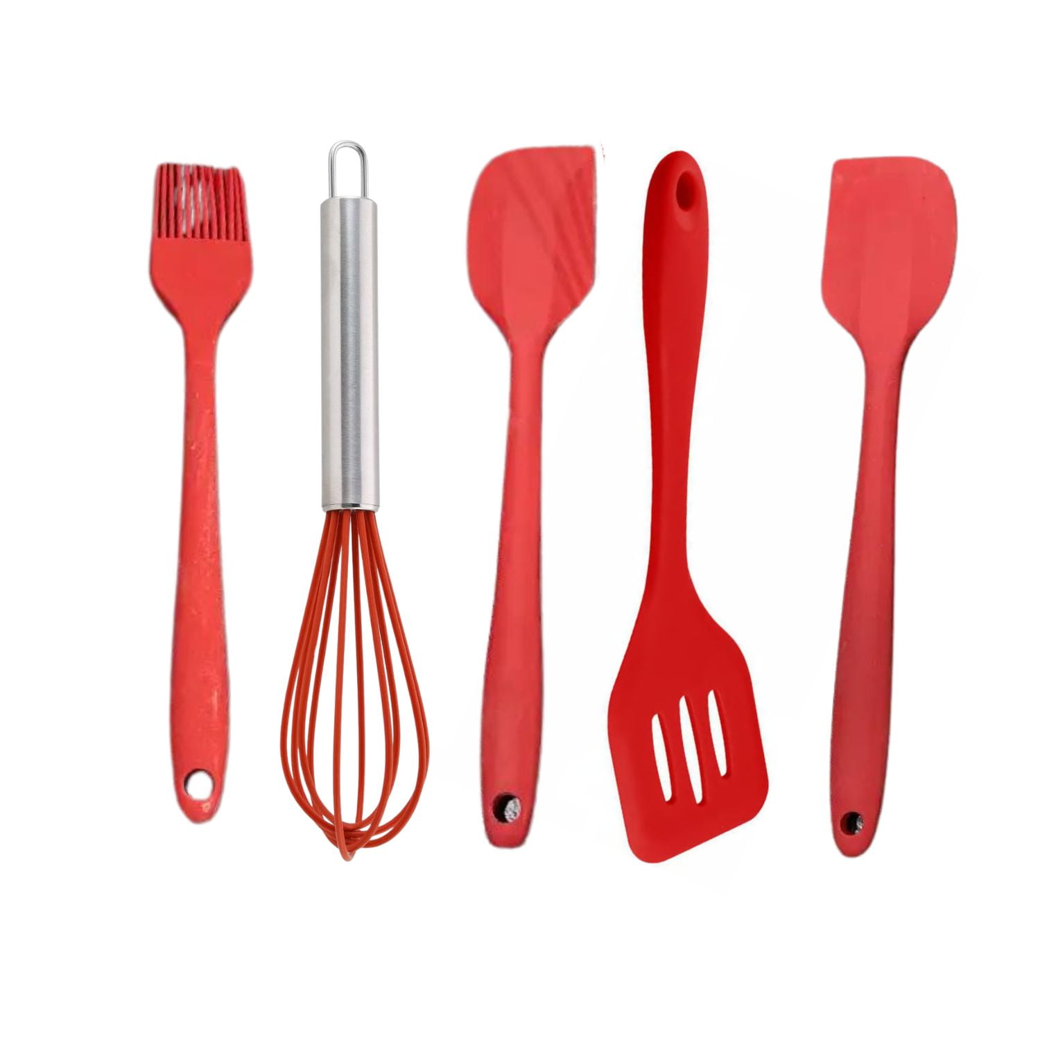 Disparo - Set De Espátulas Rojas 30cm Ideal Cocina Gourmet Chef