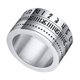 thumbnail image 4 of Números arábigos para hombres Estilo Anillos giratorios Acero inoxidable Anillo giratorio 9, 4 of 5