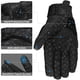 thumbnail image 2 of MADMOTOR Guantes de Seguridad Reforzados con Características Transpirables y Ajustables - Negro, XL, Motocicleta y Deportes de Motor, 1 Par, 2 of 8