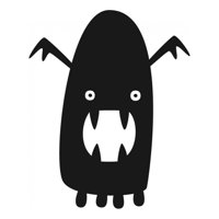 Rienda Libre Graphics - Decomural Scary Monster Halloween Ws-16192