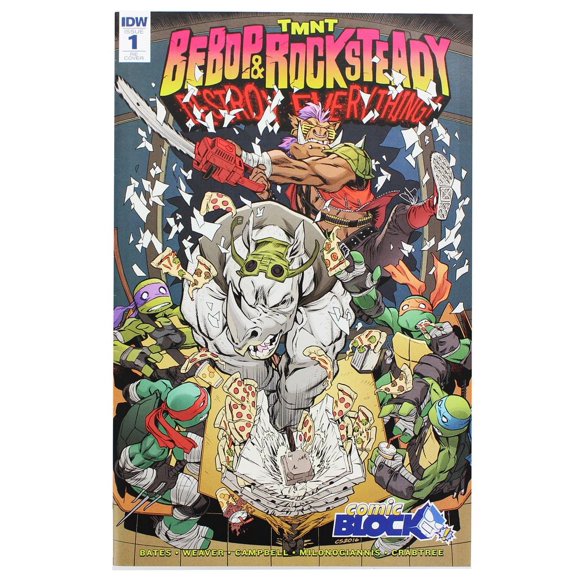 Comic TMNT Bebop y Rocksteady lo destruyen todo #1 Nerd Block