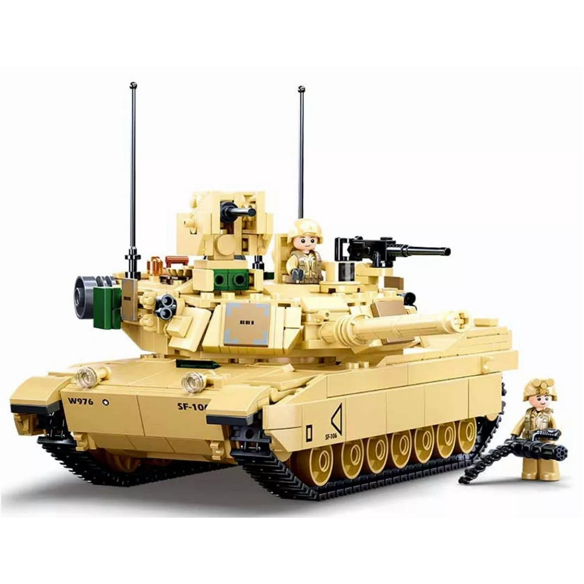 Sluban - Tanque Usarmy M1a2 Abrams, Compatible Lego