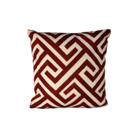 Genérico - Pack De 4 Fundas Para Cojín 45X45 Cm Burdeo