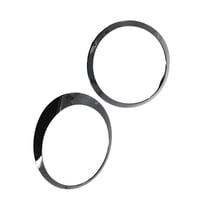 Magideal - 2 Anillos Embellecedores Para Delanteros De Vehículos, 51137149905 51137149906, Accesorio Izquierdo Y Derecho, Bisel Negro Brillante Para