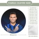 thumbnail image 2 of Lautaro Martínez theme Fitted Round Tablecloths Elastic Edged Table Covers Waterproof Table Cloth For Kitchen Holiday Party Tables Decor 120cm, 2 of 6