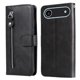 thumbnail image 1 of Funda tipo cartera para iPhone Air con bolsillo con cremallera y ranuras para tarjetas – Función de soporte Negro, 1 of 5