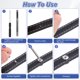 thumbnail image 5 of Uxcell 40set Tornillo de Chicago M2x4mm 3mm Longitud Metal Phillips Clavo Remache Perno Remaches Poste de Unión Tornillo para Manualidades de Cuero Cinturón Bolsa Encuadernación, Plata, 5 of 7